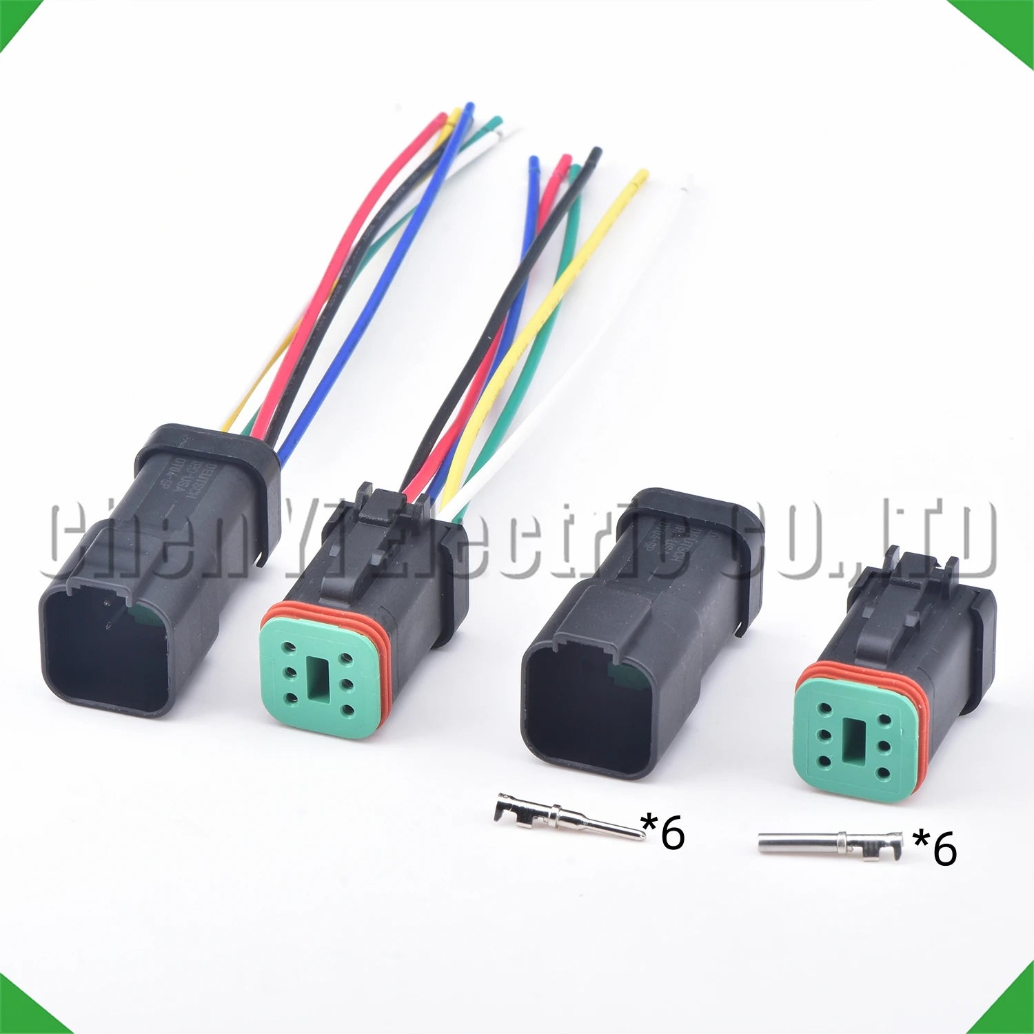 6-Pin Connector Black series Connector Waterproof Socket Deutsch Engineering Vehicle