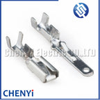 50 Pcs 2.8mm Crimp Pins Spade Connector tin-plated brass Wire Pin DJ611-E2.8A DJ621-E2.8A For Car Automobile Relay Circuit Board