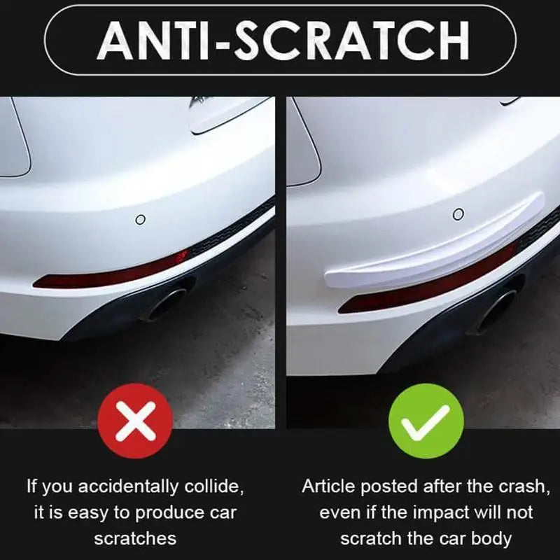 6/4Pcs Anti-collision Car Bumper Protector Large/Small size Strip Guard Corner Protection Strips Scratch Crash Blade Auto Tools