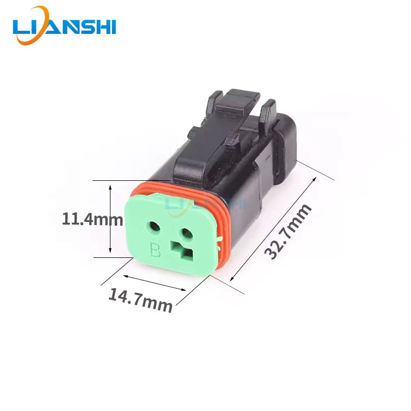 DT04-2P-CE03 DT06-2S-CE05 Deutsch type automotive waterproof connector connector 2pin male and female harness connector terminal