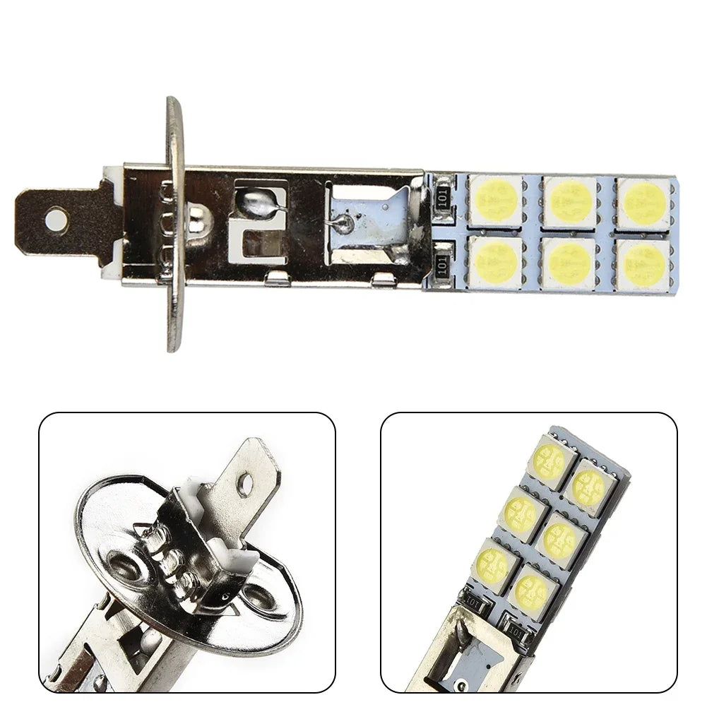 Upgrade 2PC NEW H1 6000K Super White 55W LED Headlight Bulbs Kit Fog Driving Light Voiture Wholesale Quick Delivery CSV Amagi