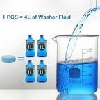 Car Windscreen Cleaner Effervescent Tablet Solid Cleaner Auto Wiper Glass Solid Cleaning Concentrated Tablets Detergent Cleaner