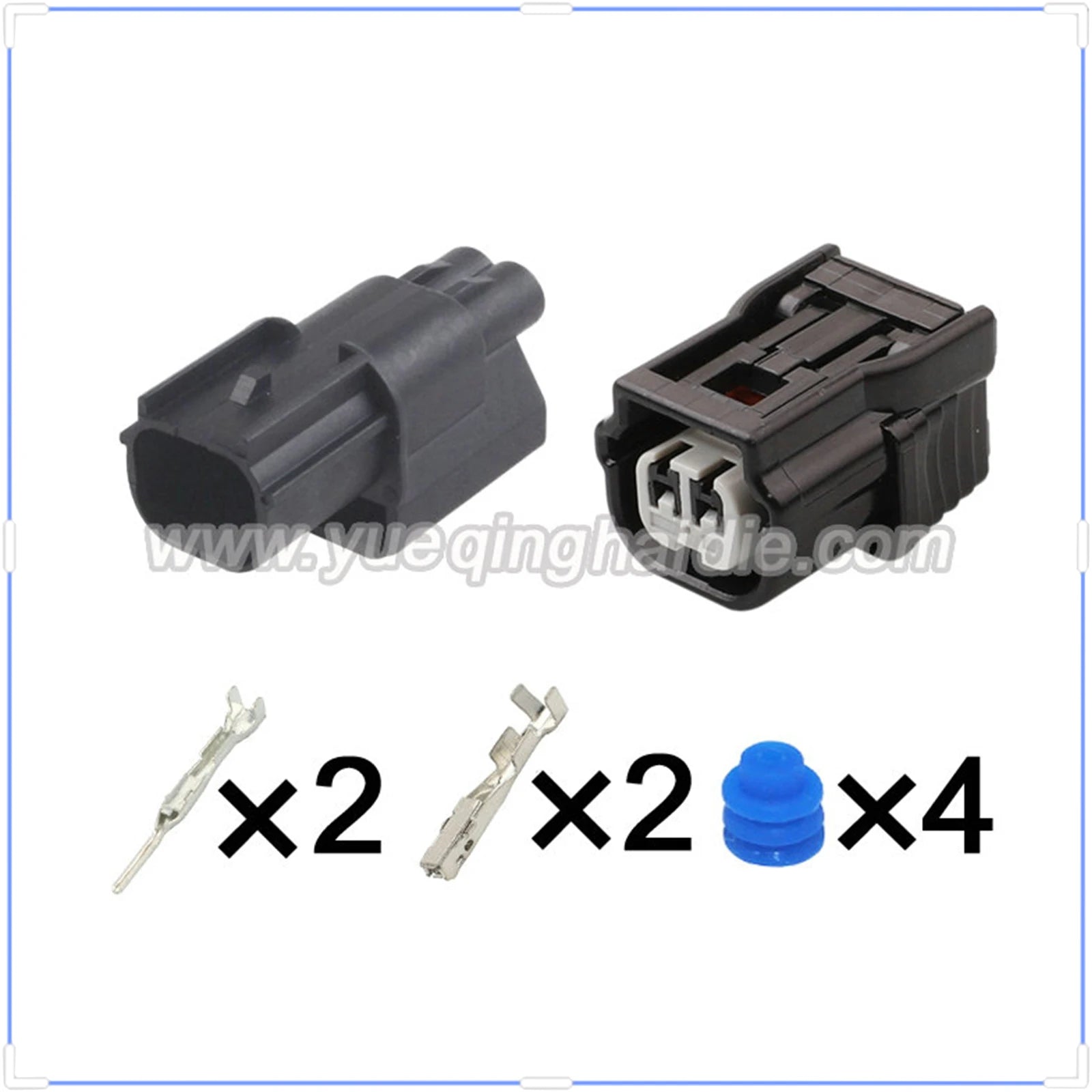 2 Pin Connectors Waterproof 1mm Male Female Connectors Automotive Wire Harness Cable Plug for Honda 6189-7036 6189-6905