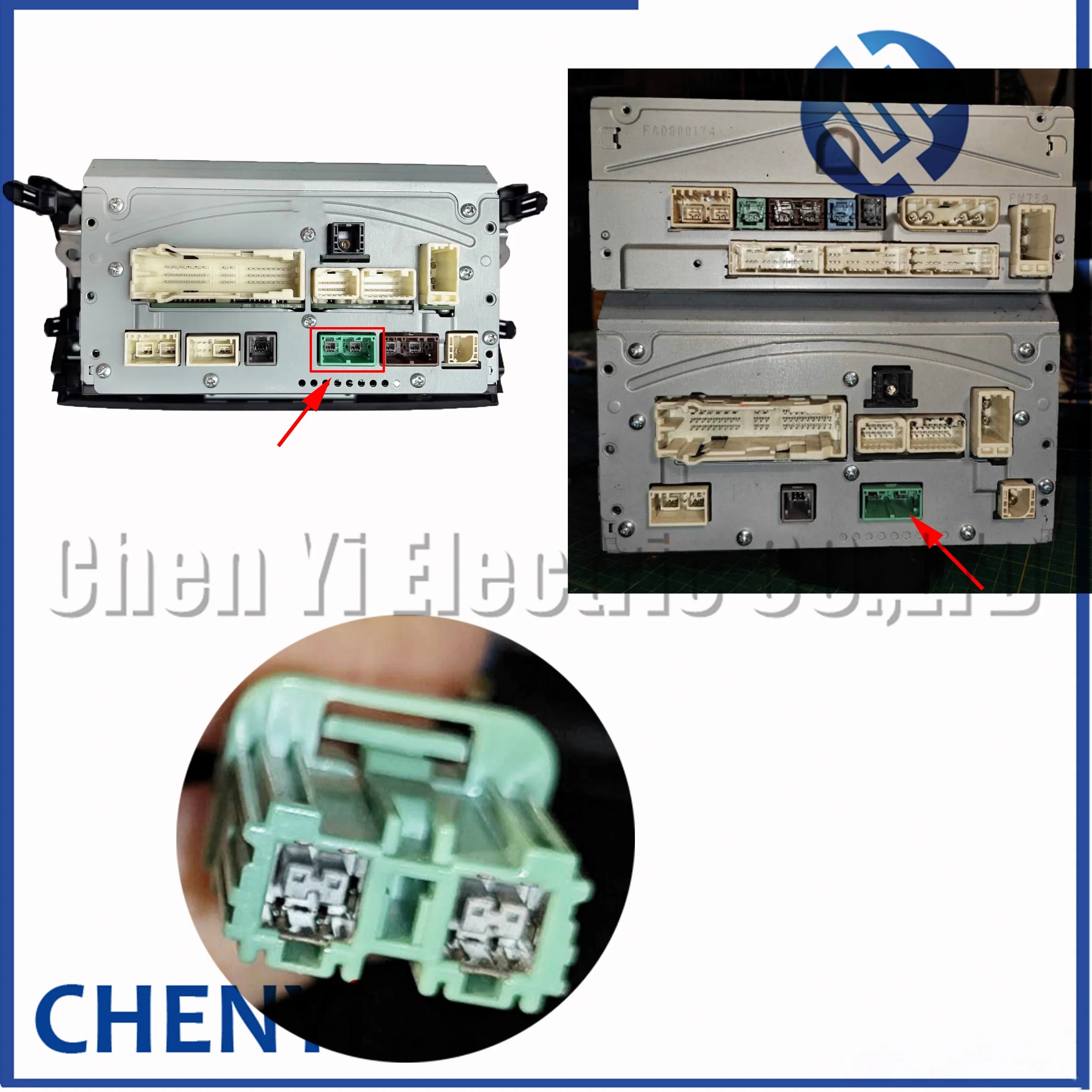 2 Pin Auto connector Car Amplifier radio CD player DSP navigation instrument host harness plug 90980-12A73 For Toyota LEXUS