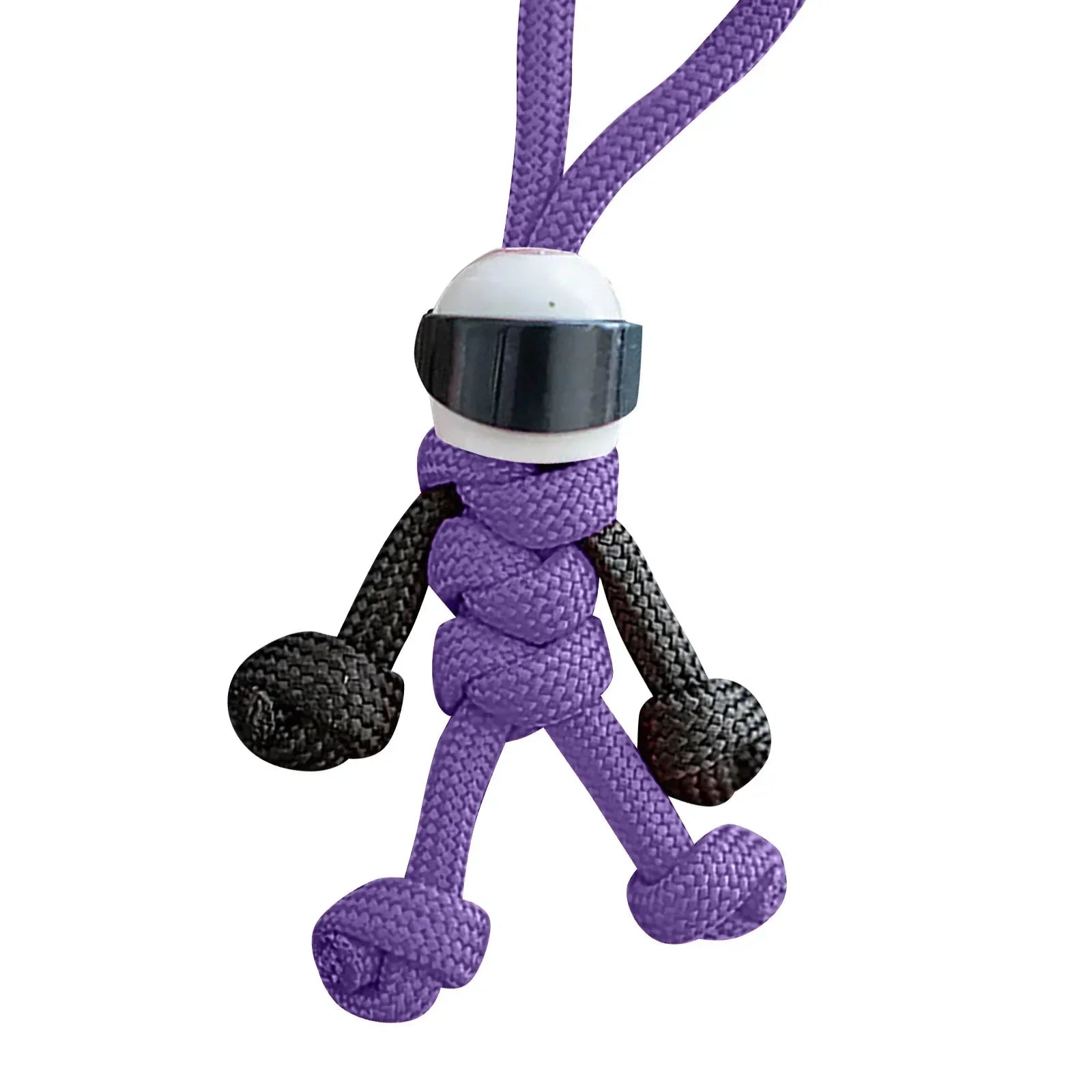 Handmade Building Block Keychain Biker Helmet Pendant Bag Rope Braided Paracord Backpack Doll Hanging Buddy Pendan Amagi