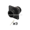 AMP 9PIN Connector 1.5mm Male Female Black Circular Connectors Cable Socket Wiring Harness 182922-1 182645-1