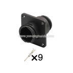 AMP 9PIN Connector 1.5mm Male Female Black Circular Connectors Cable Socket Wiring Harness 182922-1 182645-1