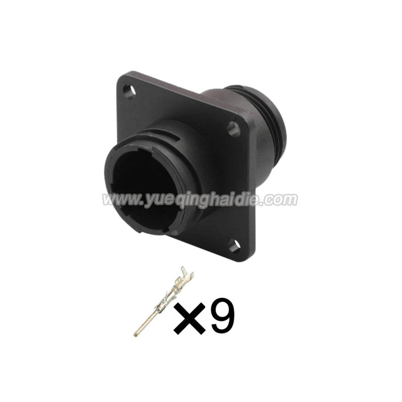 AMP 9PIN Connector 1.5mm Male Female Black Circular Connectors Cable Socket Wiring Harness 182922-1 182645-1