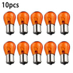 10Pcs 21W Amber Indicator Bayonet Base Lamp Turn Signal Car Light Car Interior Bulb Auto Dashboard Warning Indicator