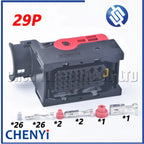 29 Pin Female Car ECU Connector Black Waterproof Wiring Plug 1-1823402-1 1-1823403-1 0-1823406-1 With Pins