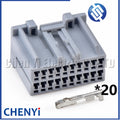 20 Pin not waterproof auto connectors plug 179057-6 auto accessories wire connection Wire harness plug 179057-2 35564-2015
