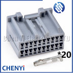 20 Pin not waterproof auto connectors plug 179057-6 auto accessories wire connection Wire harness plug 179057-2 35564-2015