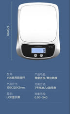 Household Kitchen Scale Baking Precision Food Scale 0.1g Gram Small Desktop Scale Tea Scale High Precision Digital Scale Compact