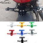 Universal Adjustable Motorcycle License Number Plate Bracket Rear Turn Signal Lamp Holder CNC Aluminum Eliminator Kits