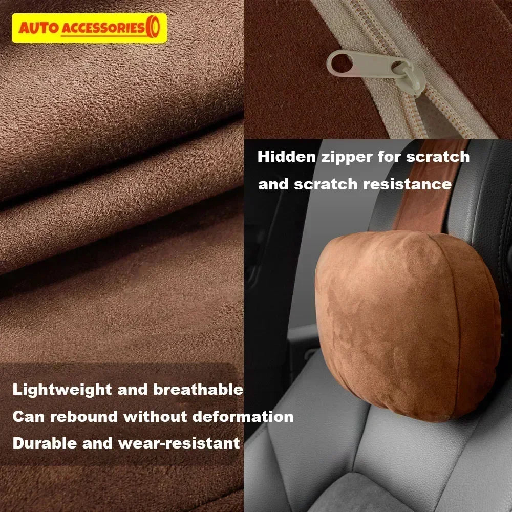 High Quality Car Headrest Neck Support Seat Design S Class Soft Universal Adjustable Car Pillow Neck Cushion Amagi
