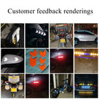 10 Pcs Bike Reflective Bicycle Fender Sticker Car Motorcycle Fluorescent Warning Decor Cycling Luminous Protector New
