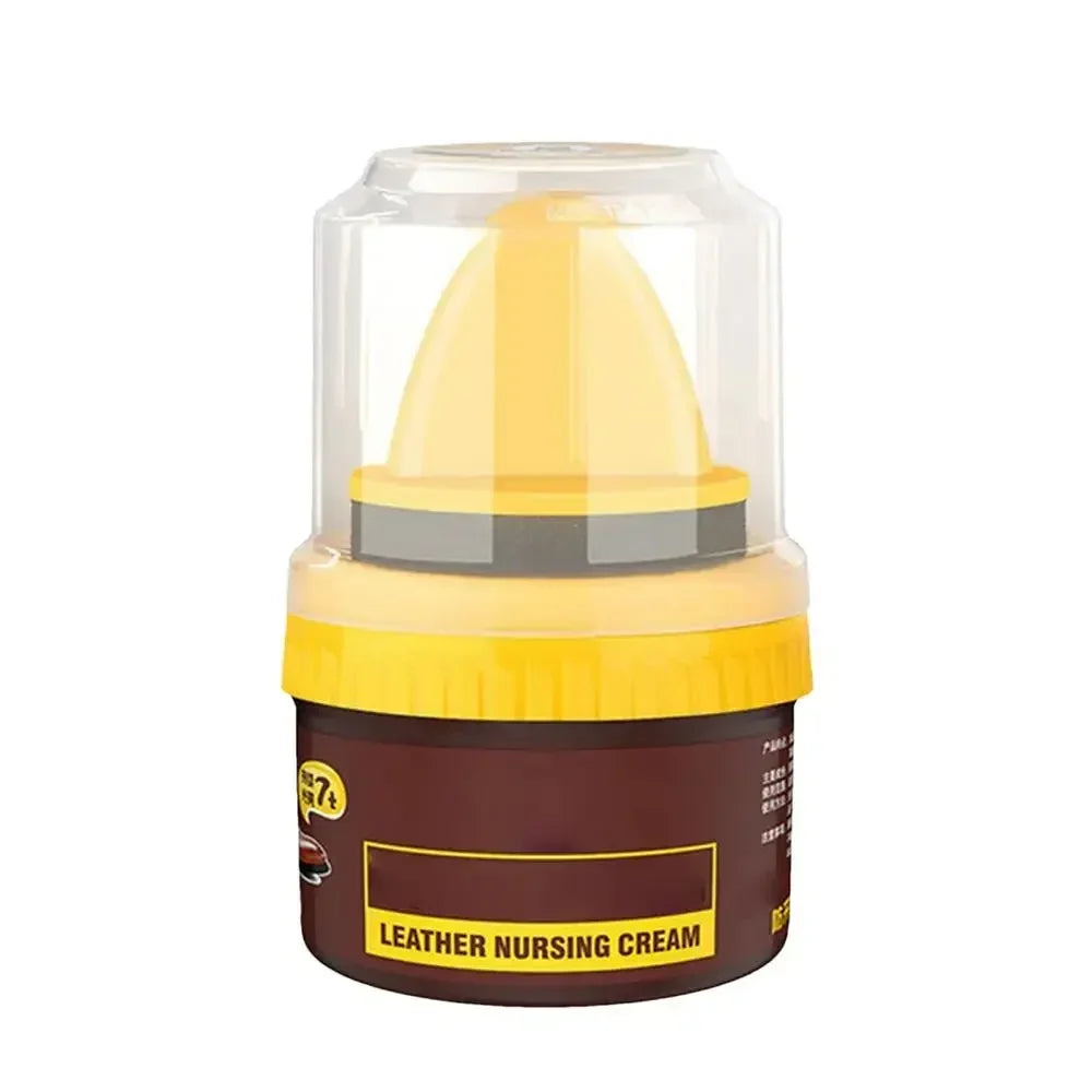 Car Leather Cleaning Cream Interior Seat Maintenance Care Oil with Sponge Brush Sofa Bags Shoes Back to Gloss Polisher Cleaner