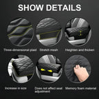 Car Soft Armrest Mat Wave Embroider PU Leather Center Console Arm Rest Protection Cushion Auto Armrests Storage Box Cover Pad