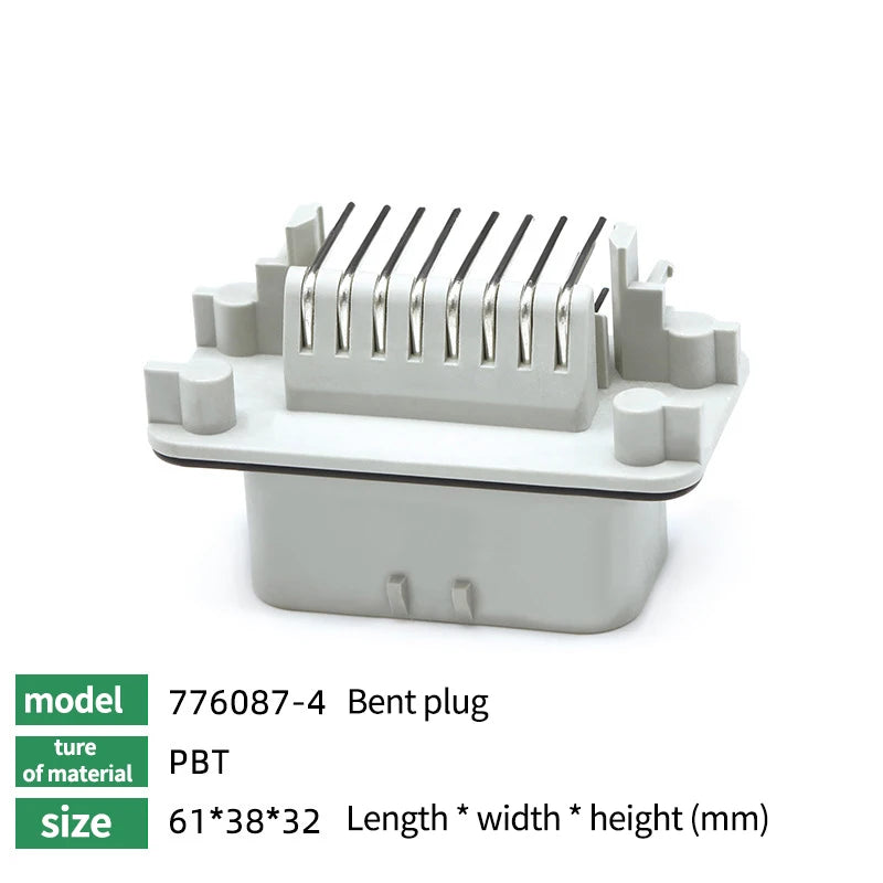 10/100Pcs ECU Controller Connector PCB Panel Waterproof Bent Needle Pin Socket Plug Board Terminal 776087 776163 776267 776280