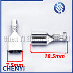 50 Pcs 6.3mm series male female auto wire terminal for connector crimp loose pin Brass tin plating terminals 1500-0080 7116-2641