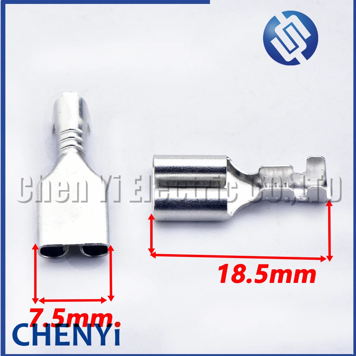50 Pcs 6.3mm series male female auto wire terminal for connector crimp loose pin Brass tin plating terminals 1500-0080 7116-2641