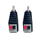 4/10/40PCS RCA Male & Female to Terminal Block Adapter, Solderless AV Audio Video Connectors for Speaker, Home Theater, CCTV Use