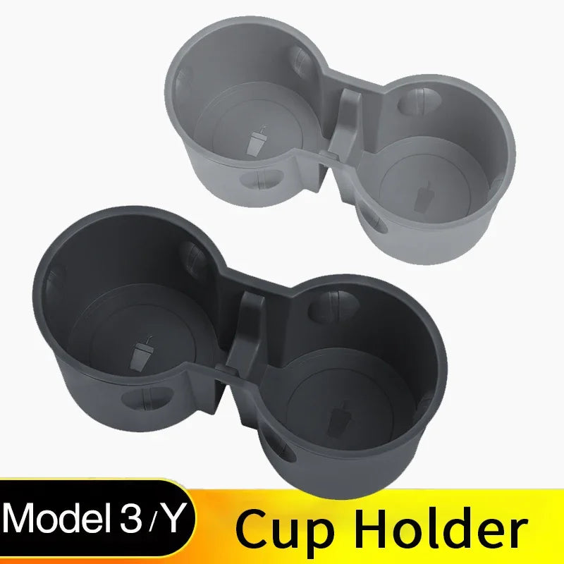 For Tesla Model 3 Y Highland Cup Holder Insert Mats Center Console Organizer Coaster Armrest Cupholder Car Accessories Amagi