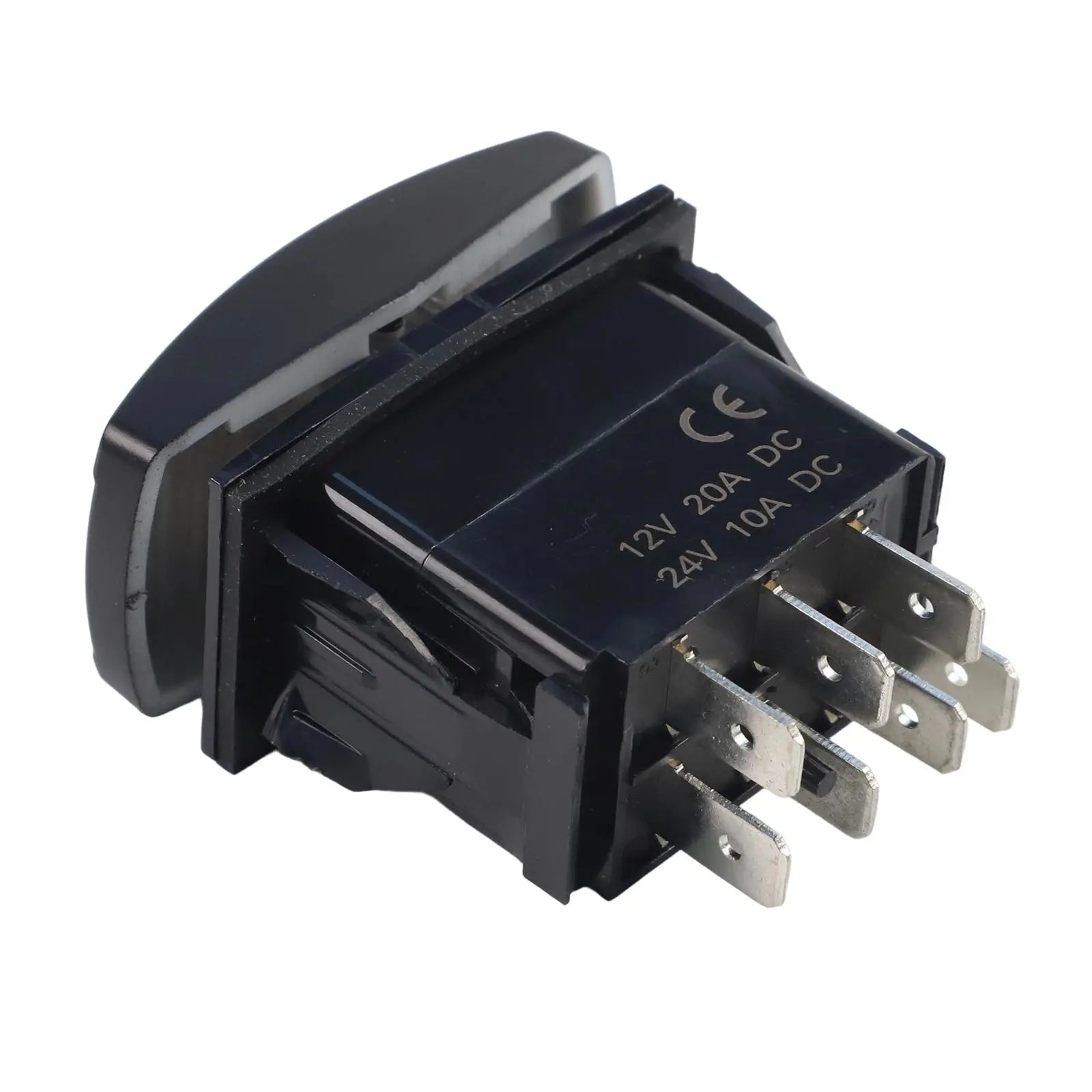 1 PC Winch IN OUT  Switch LED Rocker UTV Truck Boat 7 Pin  Switch Boat-shaped Switch For  Car Marine Truck Camper  Accessorie