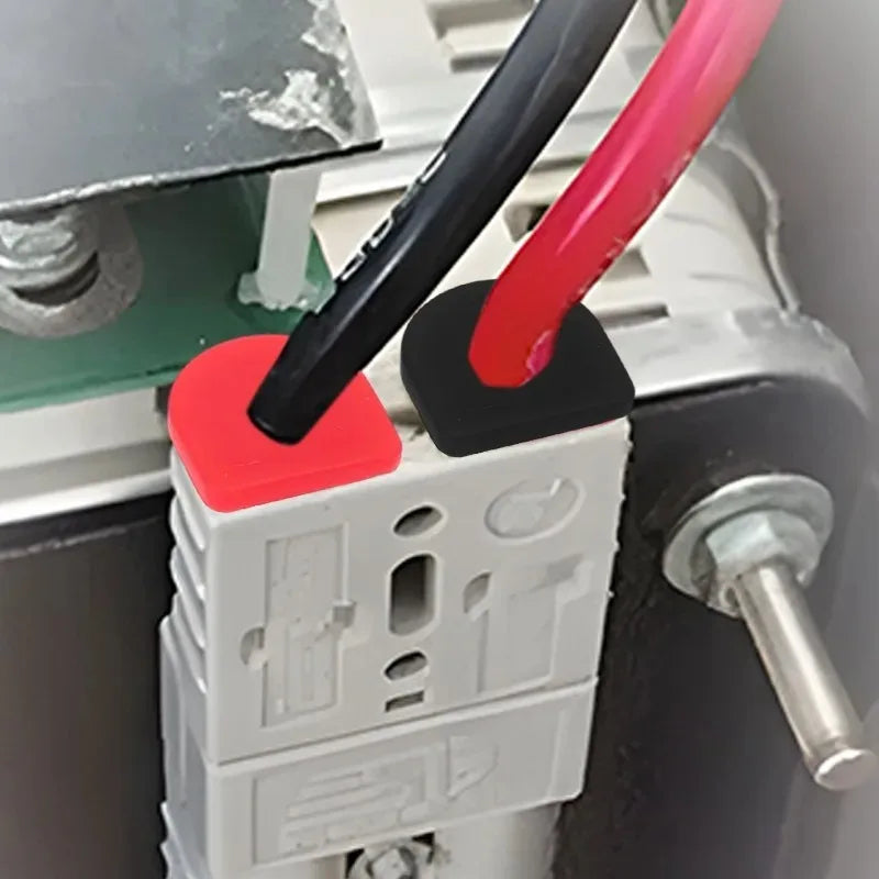 Red & Black Dust Plugs for Anderson Connector Plugs Versatile Applications Parts Waterproof Fixing Plug 50A-175A Cable Kits