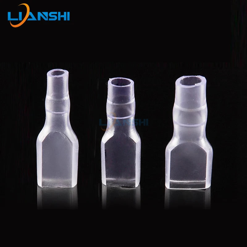 100pcs 6.3 spring single wire Double wire large hole PVC insulating sheath 250 spring female terminal PVC sheath