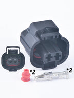 2 Pin 3.5mm Female petrol engine fuel injector Sensor car Waterproof Connector for peugeot Citroen Buick Chevrolet