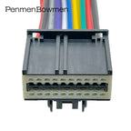 20 Pin 2.54mm Auto Camera Module Plug Wiring Harness Car Female Electrical Cable Connectors With Cable 34729-0200