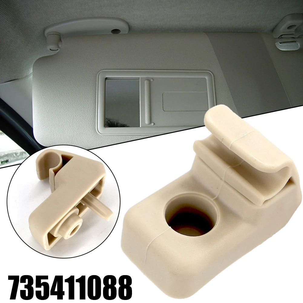 1Pcs Sun Visor Holder Mount 735411088 For Fiat Grande Punto Etc Car Interior Sun Visor Cap Clip Hook Fixing Clips