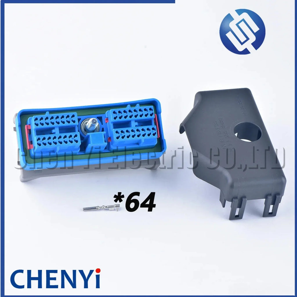 64 Pin Computer Board Connector Plug 245-1042 245-1043 With Pins Accessories 15488667 15488668 For CAT Carter 323D
