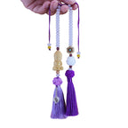 Car Huangyangmu Buddha Head White Jade Bodhi Car Pendant Fashion Car Interior Ornaments Rearview Mirror Good Luck Decoration