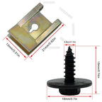 60pc U-Shape Metal Nut/Screw Washers for BMW E46 E92 E90 F10 Car Fender Bumper Cross Head Screws Engine Guard Clip Chassis Sheet
