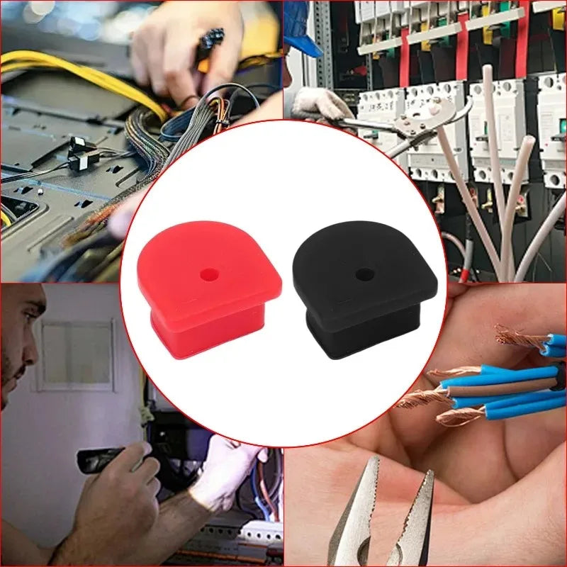 Red & Black Dust Plugs for Anderson Connector Plugs Versatile Applications Parts Waterproof Fixing Plug 50A-175A Cable Kits