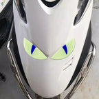 2-6Pcs Luminous Eyes Car Stickers 3D Reflective Demon Cat Eyes Sticker for Auto Motorcycle Night Light Warning Decoration Decals