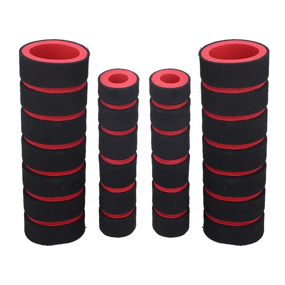 4pcs Universal Grip Comfort Sponge Foam Handle Bar Motorcycle Dirt Bike E-bike Grip Cover Non-slip Soft Handlebar Bicycle Part