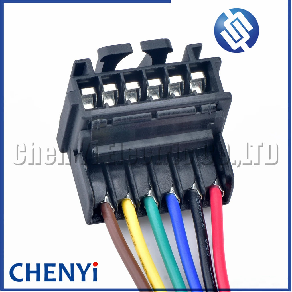 6 Pin Automotive connector socket rear lamp Tail light Wire harness plug 7701477989 7703297051 For Renault Clio II