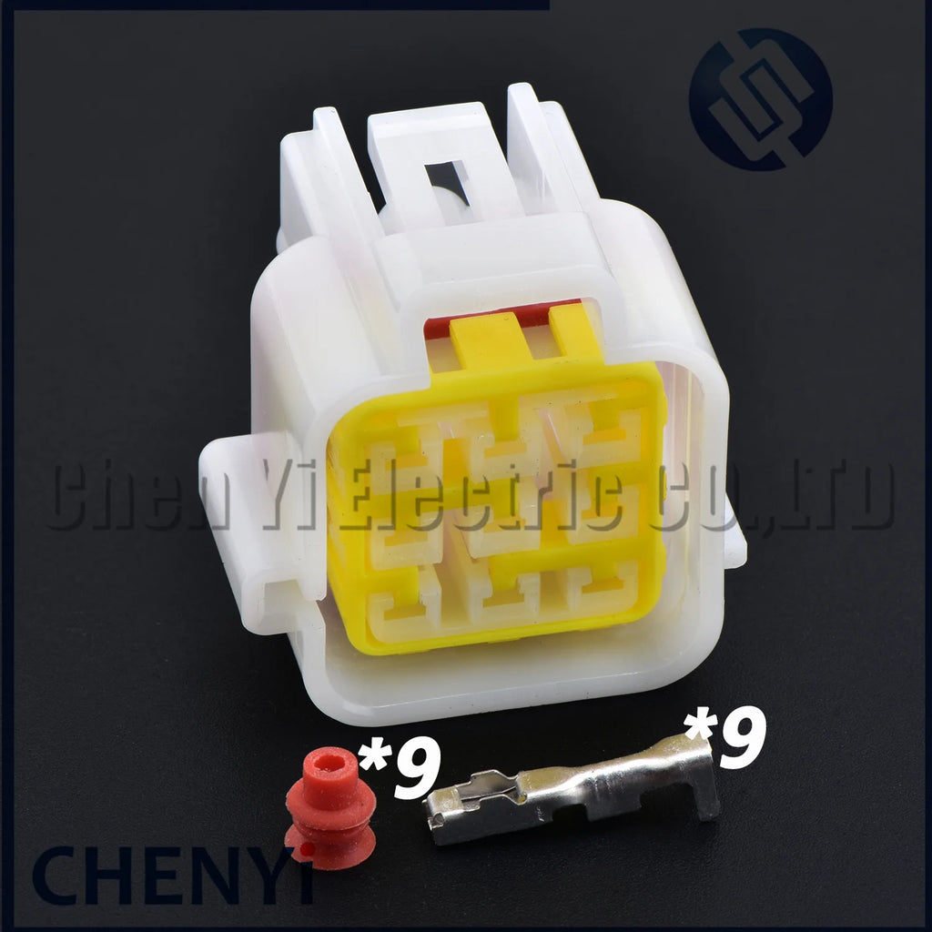 9 Pin white Sealed Waterproof Electrical Auto controller Harness Connector Plug FW-C-9M-B FW-C-9F-B For Inbor Kelly Furukawa