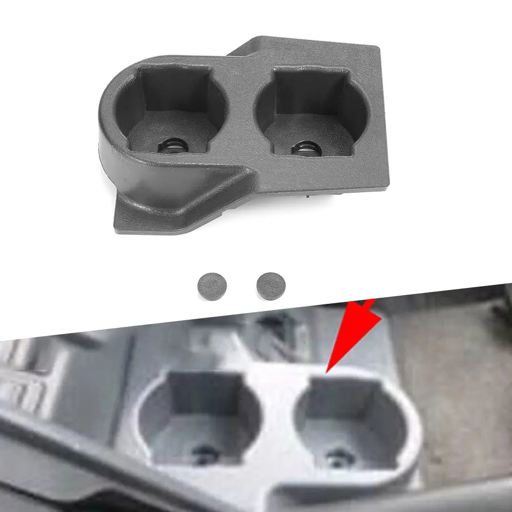 Carbon Fiber Black Car Center Console Water Cup Holder For Nissan GQ Patrol Y60 1989 To 1998 Front Console Dual Cup Holder