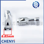 50 Pcs 6.3/4.8 MM Car Crimp Terminal Spade Connector Copper Pins Auto Female Splice Wire Terminals For plug