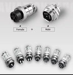 5Pcs GX16 Aviation Connector 2/3/4/5/6/7/8/9/10 Pin Male Plug Female Socket 16mm Wire Panel Mount Nut Type Circular Adapter