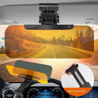Car Sun Visor Goggle Night Vision Driving HD Anti Sunlight Dazzling Day Mirror UV Fold Flip Down Clear View Interior Mirrors Ama