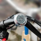 Universal 7/8 "Waterproof Chrome Motorcycle Bike Handlebar Mount Quartz Clock Watch Aluminum Luminous Clock Moto Black Amagi