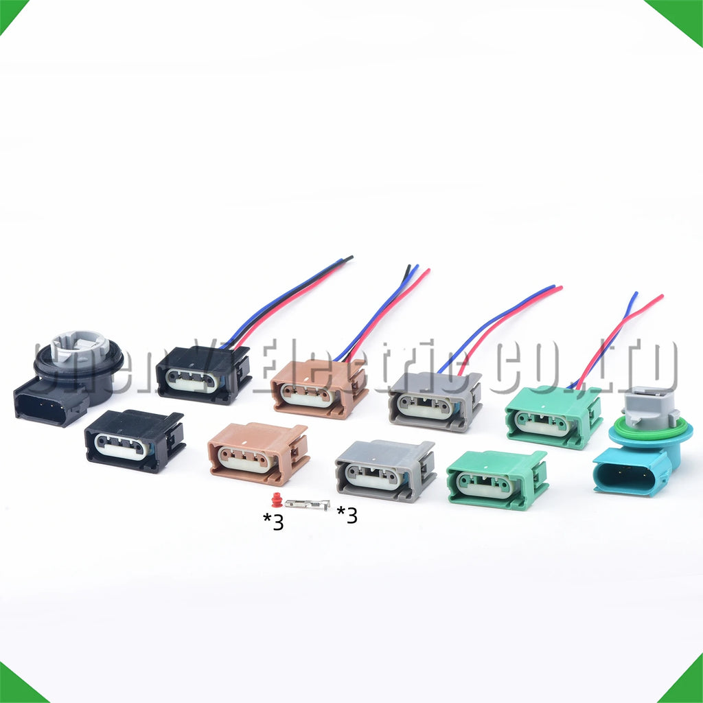 3-pin connector headlight connector signal mustang focus fusion ford headlight