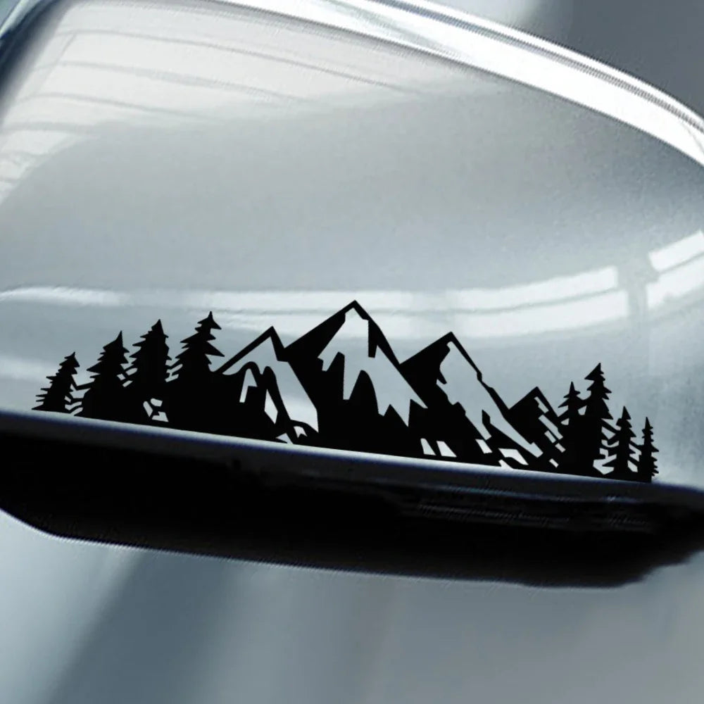 Car Exterior Stickers Forest Snow Mountain Styling Personalized Decals Car  Fashion Decoration Stickers Decorative Accessories