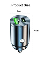 200W Dual USB Ports Car Charger USB Fast Charging Adapter Mobile Phone High Speed Charger For IPhone Samsung Xiaomi Huawei Amagi