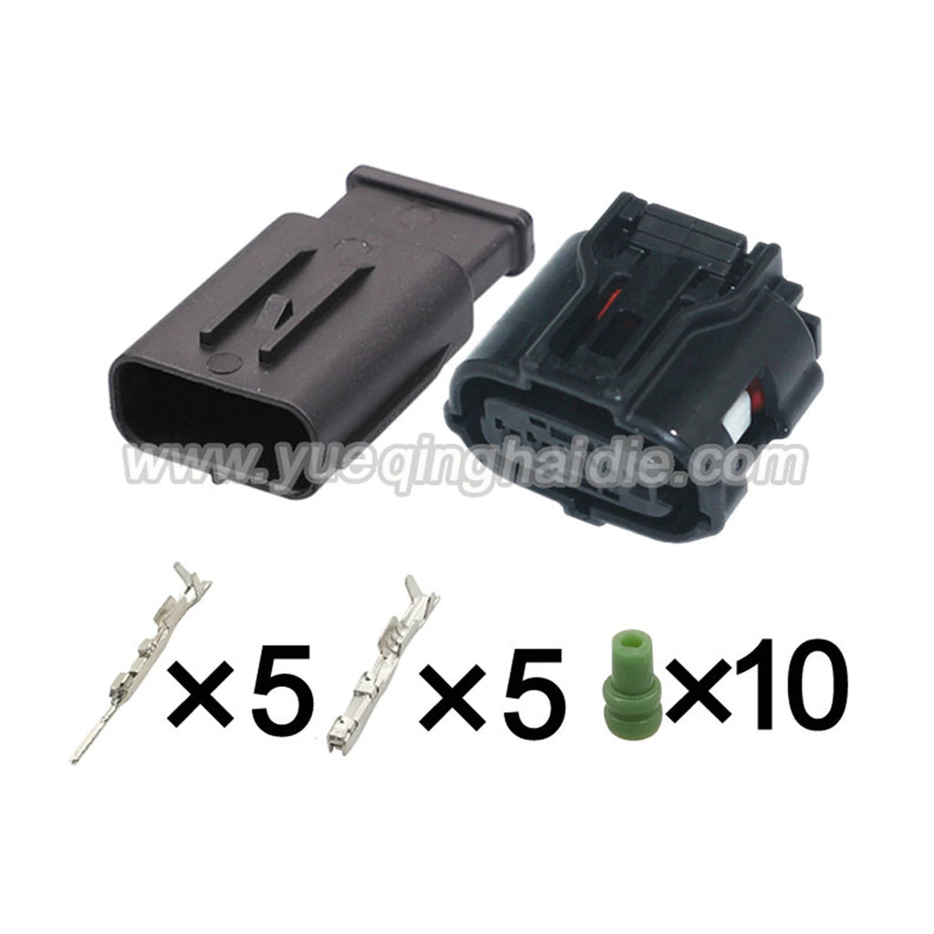 5-Pin Connector Waterproof 0.6mm Male Female Connector Auto Wiring Harness Cable Plug for Toyota 6189-1046 90980-12292
